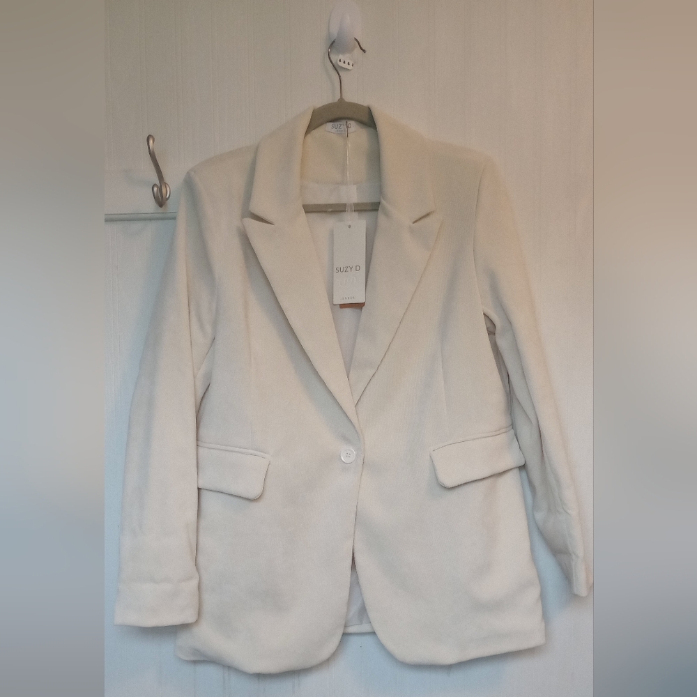 Suzy D London Maxwellww  Cream Blazer